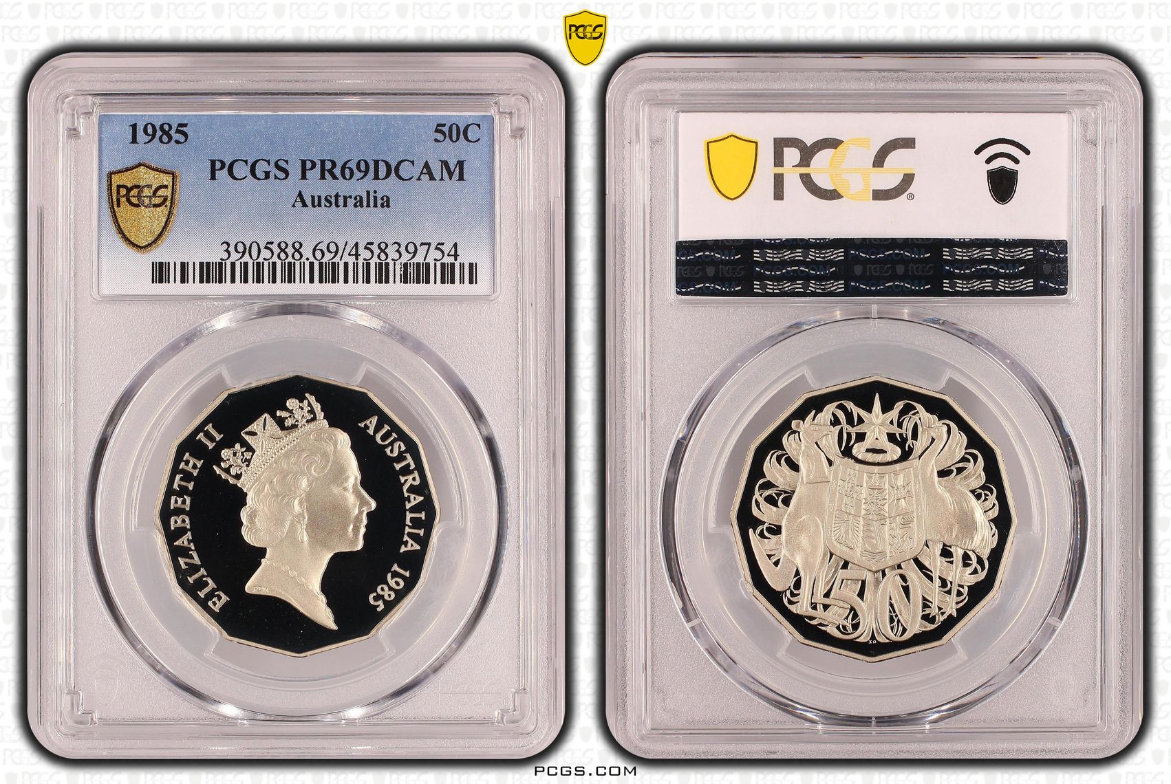 , Fifty Cent, 1985, PCGS PR69DCAM