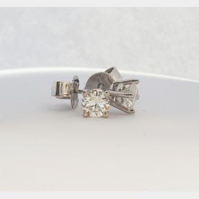 .494CT DIAMONDS COLUR IJ CLARITY VS/SI IN 9CT WHITE GOLD STUDS - 51633/373