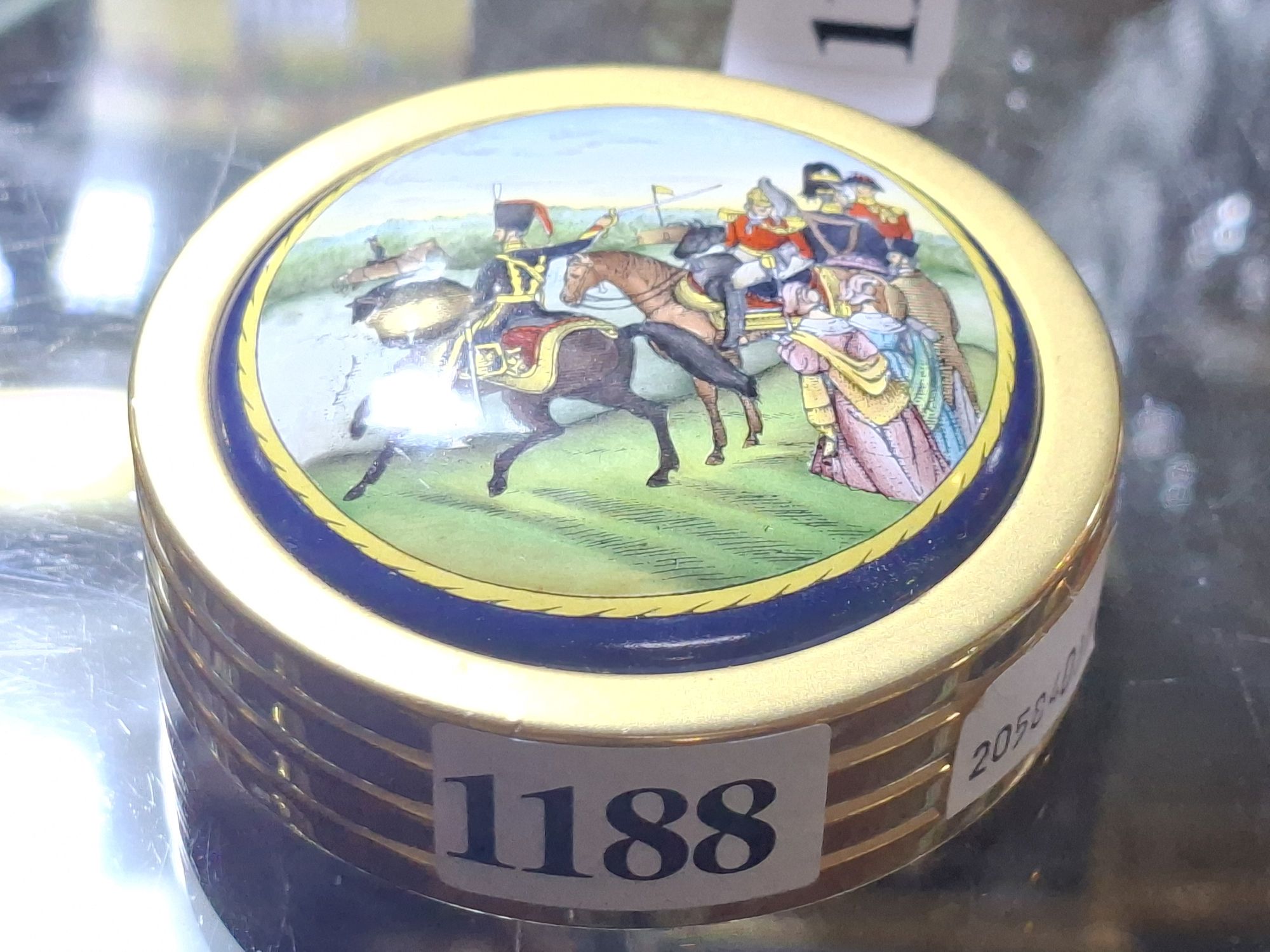 HALCYON DAYS ENAMELS PAPERWEIGHT