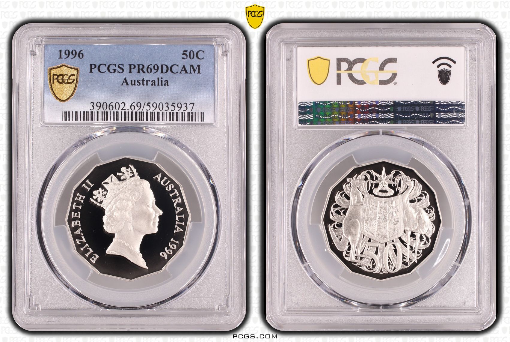 Fifty Cent, 1996, PCGS PR69DCAM