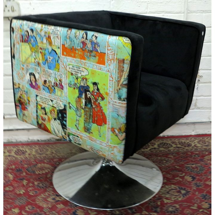 ARCHIE UPHOLSTERED SWIVEL CHAIR