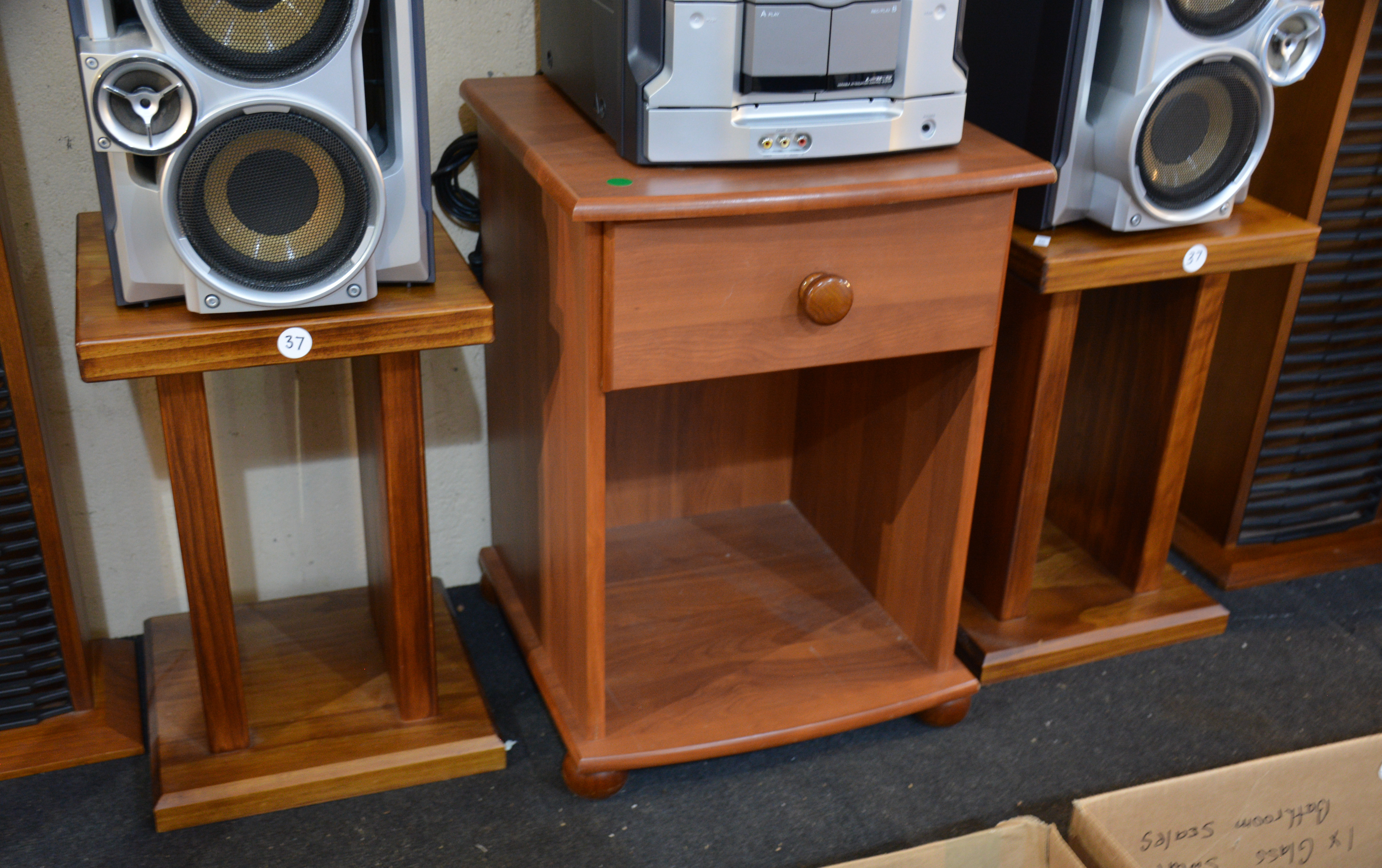 Pair of Wooden Speaker Stands — NZ auction result
