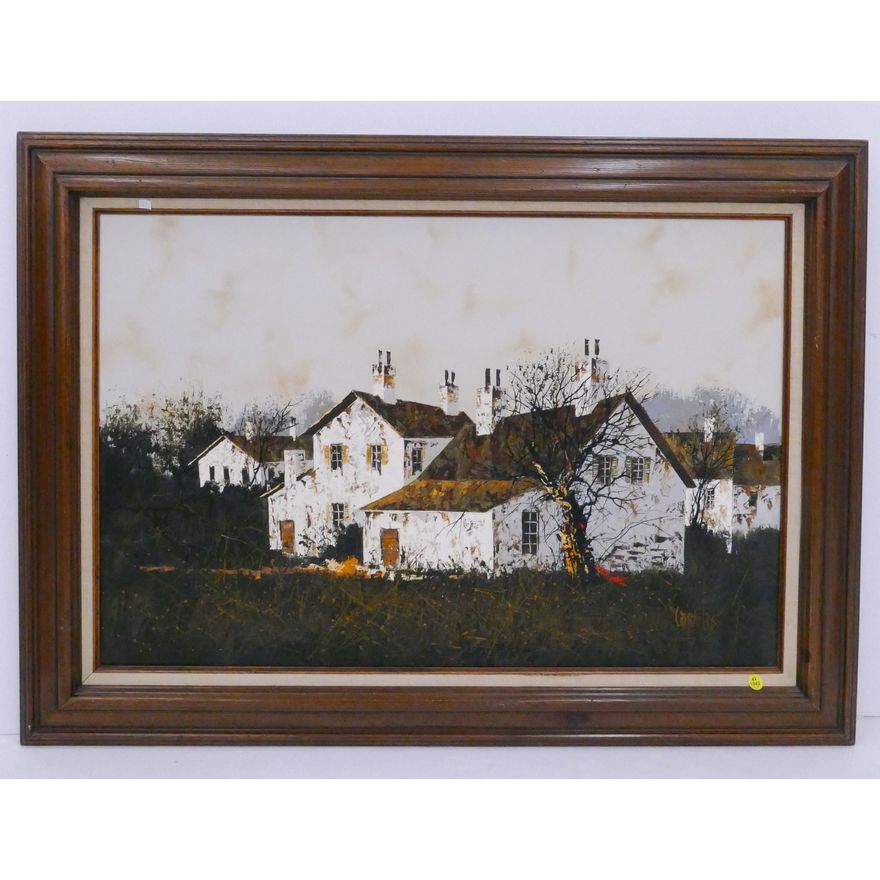 Candelas 'Autumn Landscape' Oil on Canvas Framed- 32x44''
