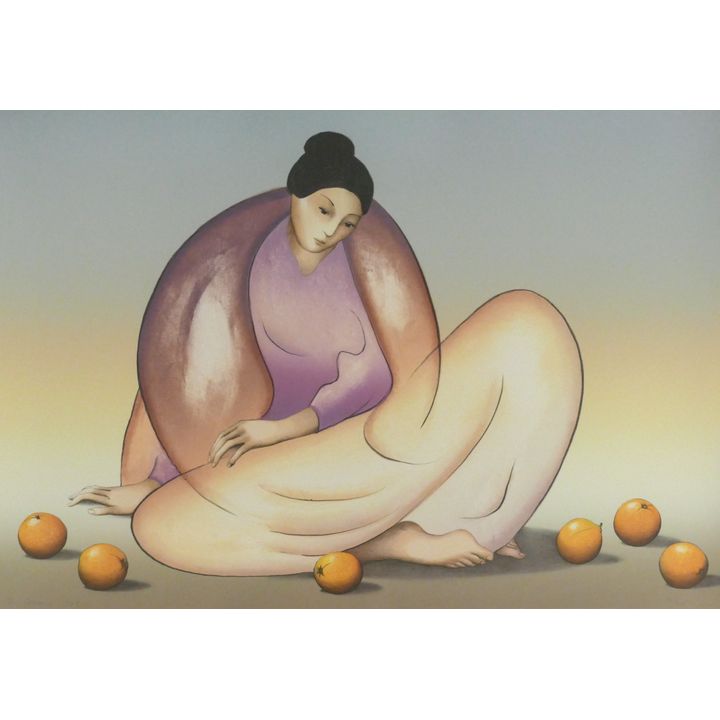 R.C. Gorman ''Oranges'' 1983 Stone Lithograph