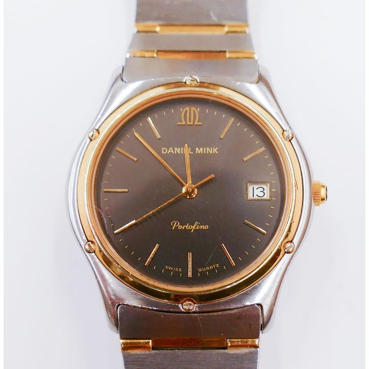 Daniel Mink Portofino Swiss Quartz Two-Tone Wristwatch. 34mm