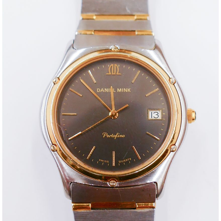 Daniel Mink Portofino Swiss Quartz Two-Tone Wristwatch. 34mm