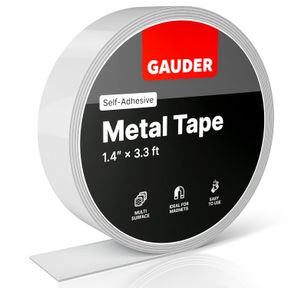 GAUDER METAL TAPE SELF ADHESIVE | FERROUS TAPE FOR MAGNETS | METALLIC STEEL STRIP