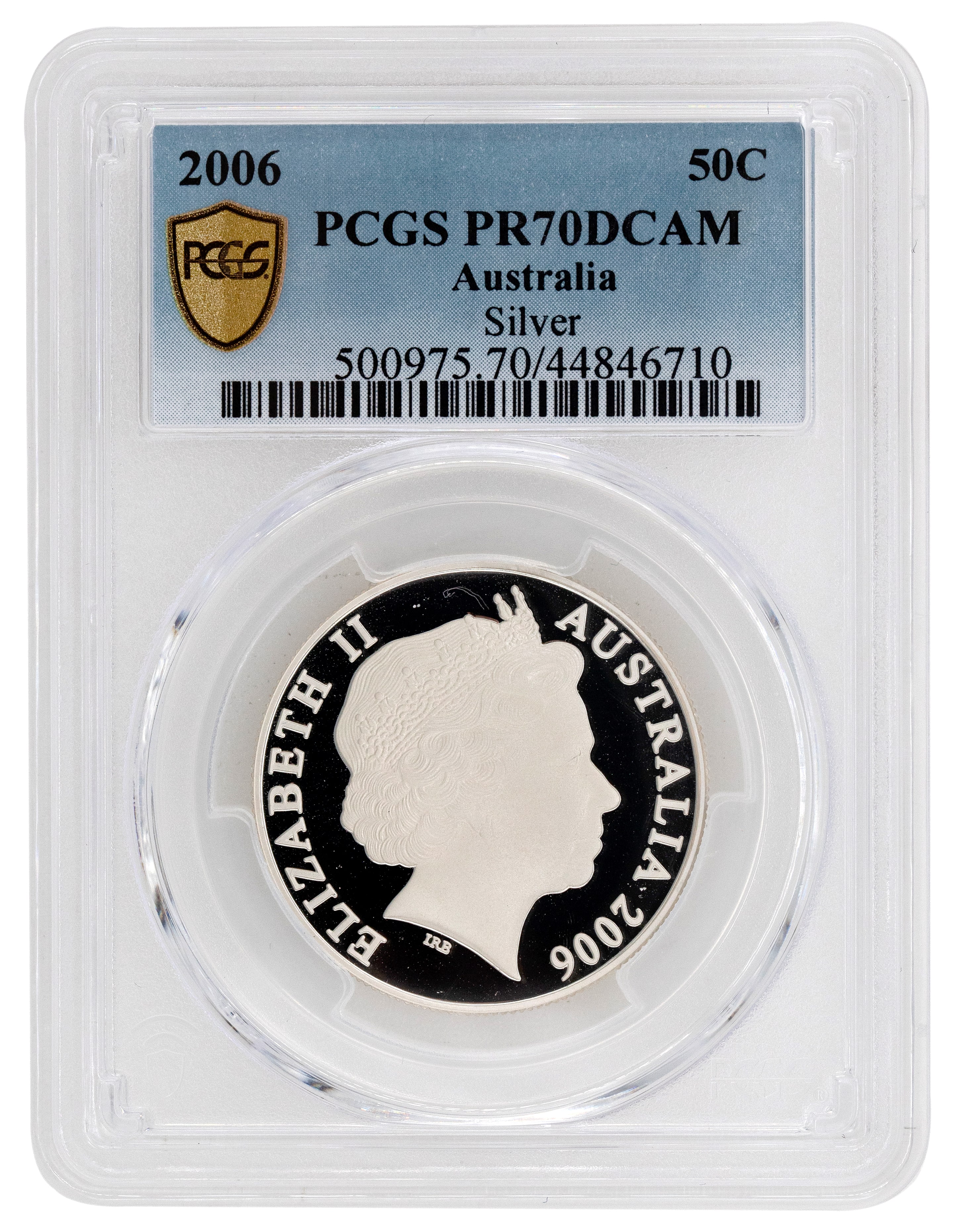 2006 Australia Fifty Cent, 50c Silver Silver PCGS - PR70DCAM POP 15/0 -710