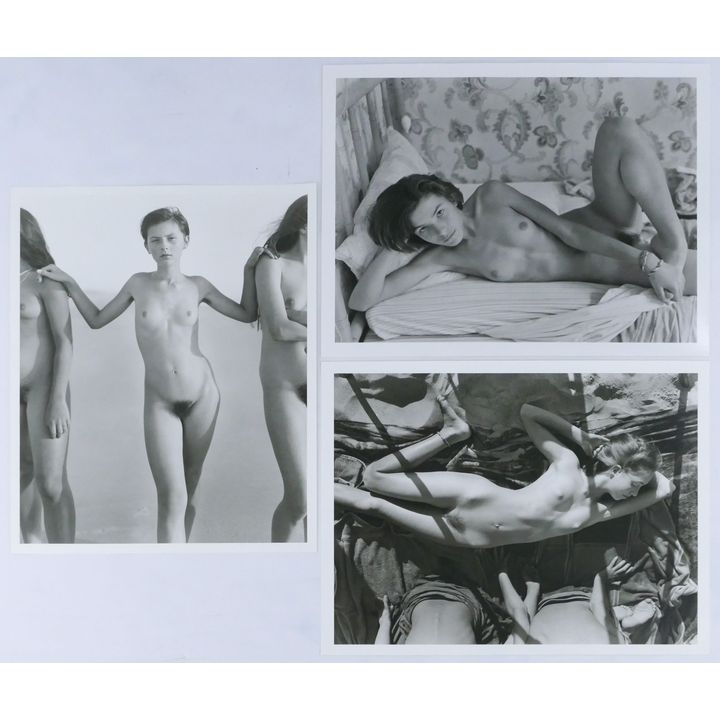 3pc Jock Sturges Nude Art Silver Gelatin Photographs