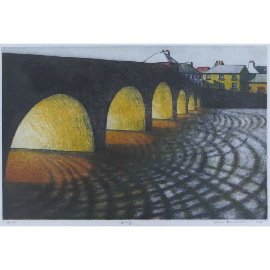 Susan Bennerstrom ''Bridge'' 1994 Aquatint Etching