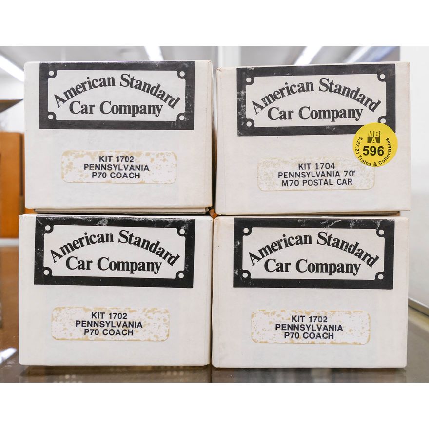 4pc American Standard Car Company Pennsylvania Railroad Model Kits- Unbuilt