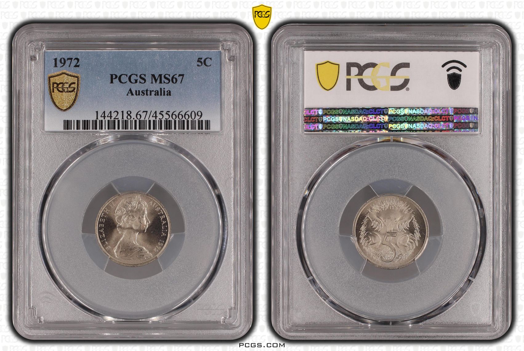, Five Cent, 1972, PCGS MS67