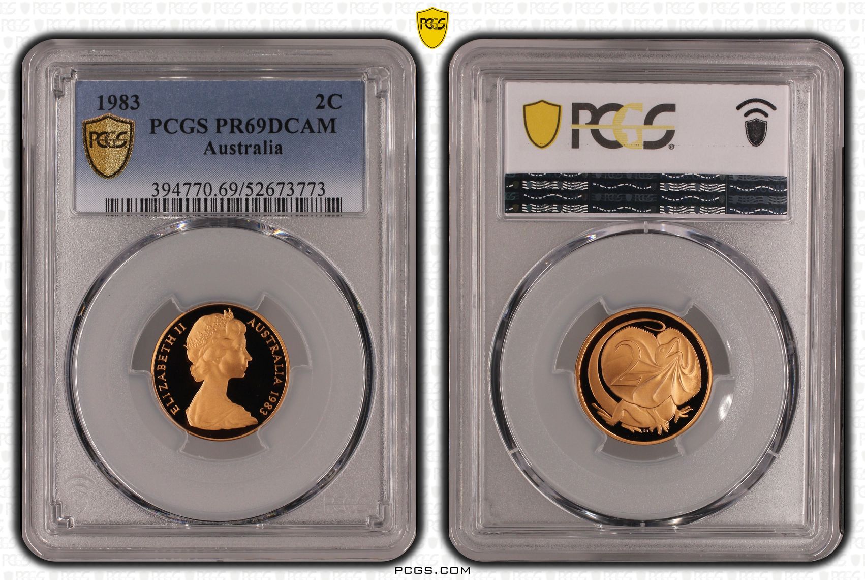 Two Cent, 1983, Pcgs Pr69dcam