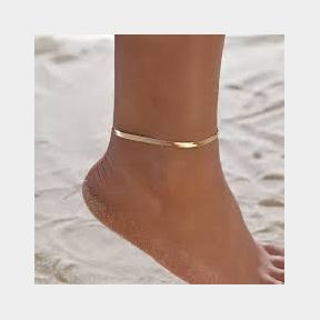 Anklet 14K Gold Plated 1.5mm Wide 23cm Length Round Snake Chain - Gold - Women | SM 51702/1450 B2S4 (BB1)