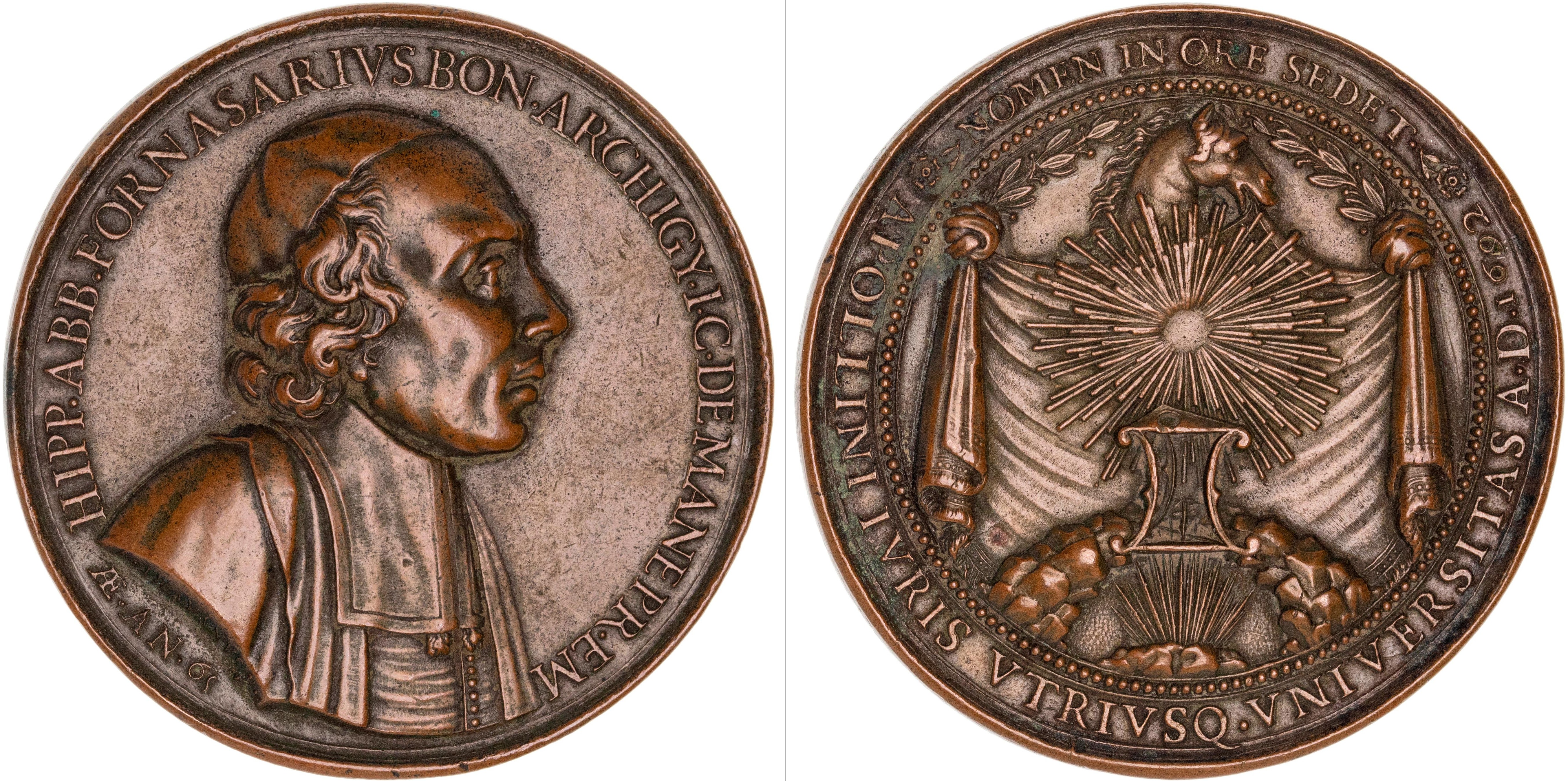 415 · Italy, Bologne, Foundation Medal, 1692, EF