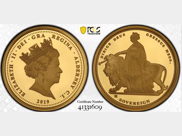 2019 'UNA AND THE LION' PROOF GOLD SOVEREIGN PF69 DCAM