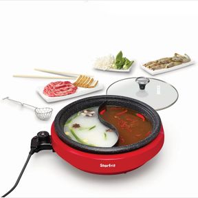 STARFRIT 024425-002-0000 THE ROCK BY STARFRIT 3.2-QUART DOUBLE-SIDED ELECTRIC COOKWARE