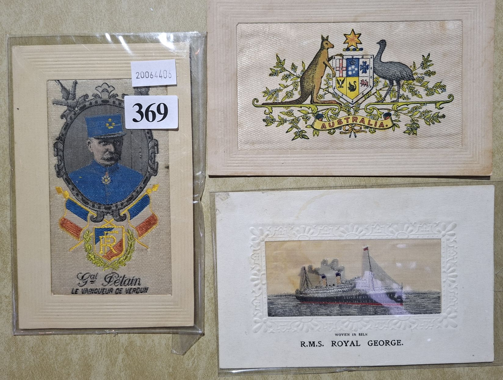 Silk Postcards - Military