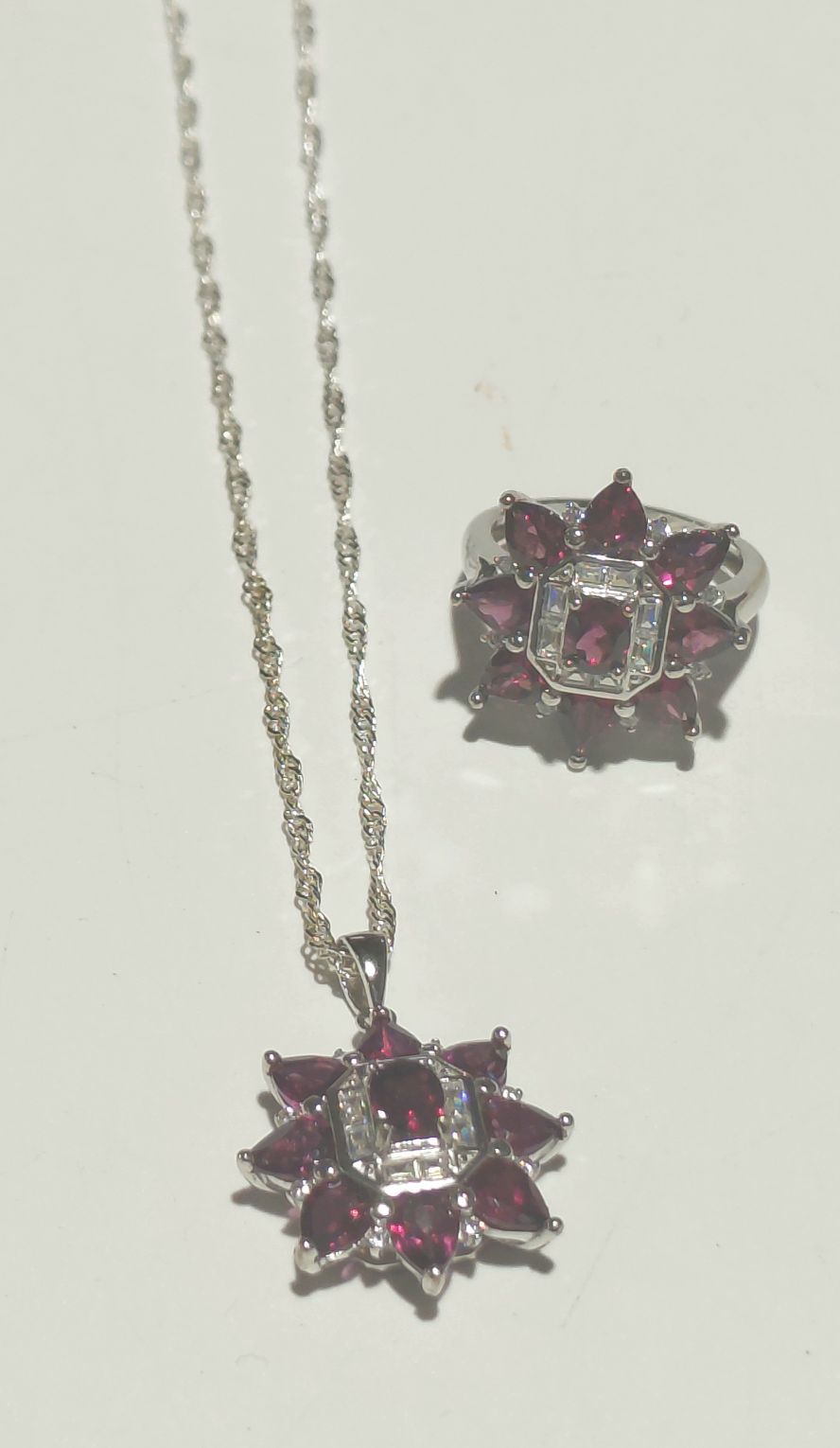 Sterling Silver Ring And Necklace