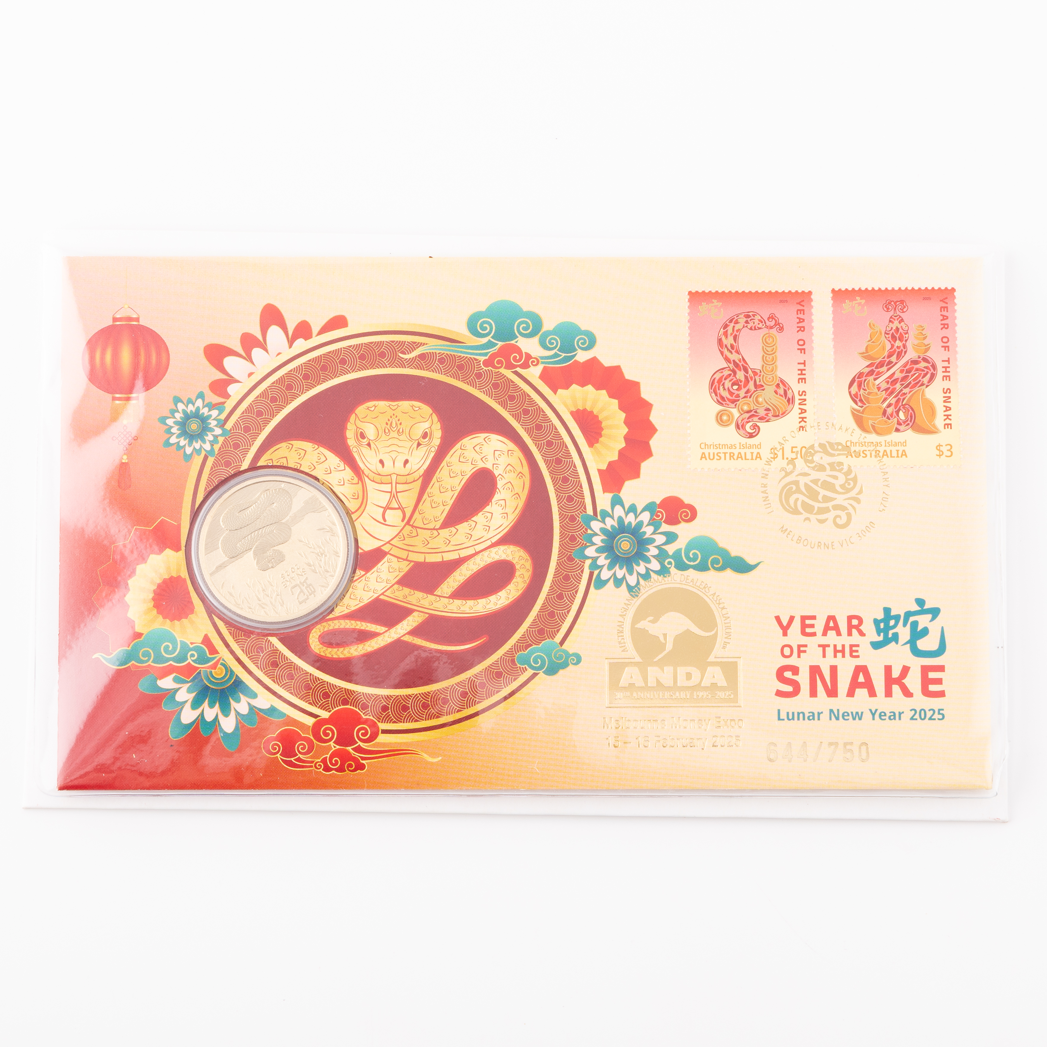 Charles III, Lunar New Year - Snake, One Dollar, 2025, UNC