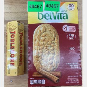 TOBLERONE CHOCOLATE & BEVITA BREAKFAST 30 PACK