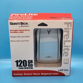 New Verbatim SmartDisk Portable Hard Drive 120 GB Go