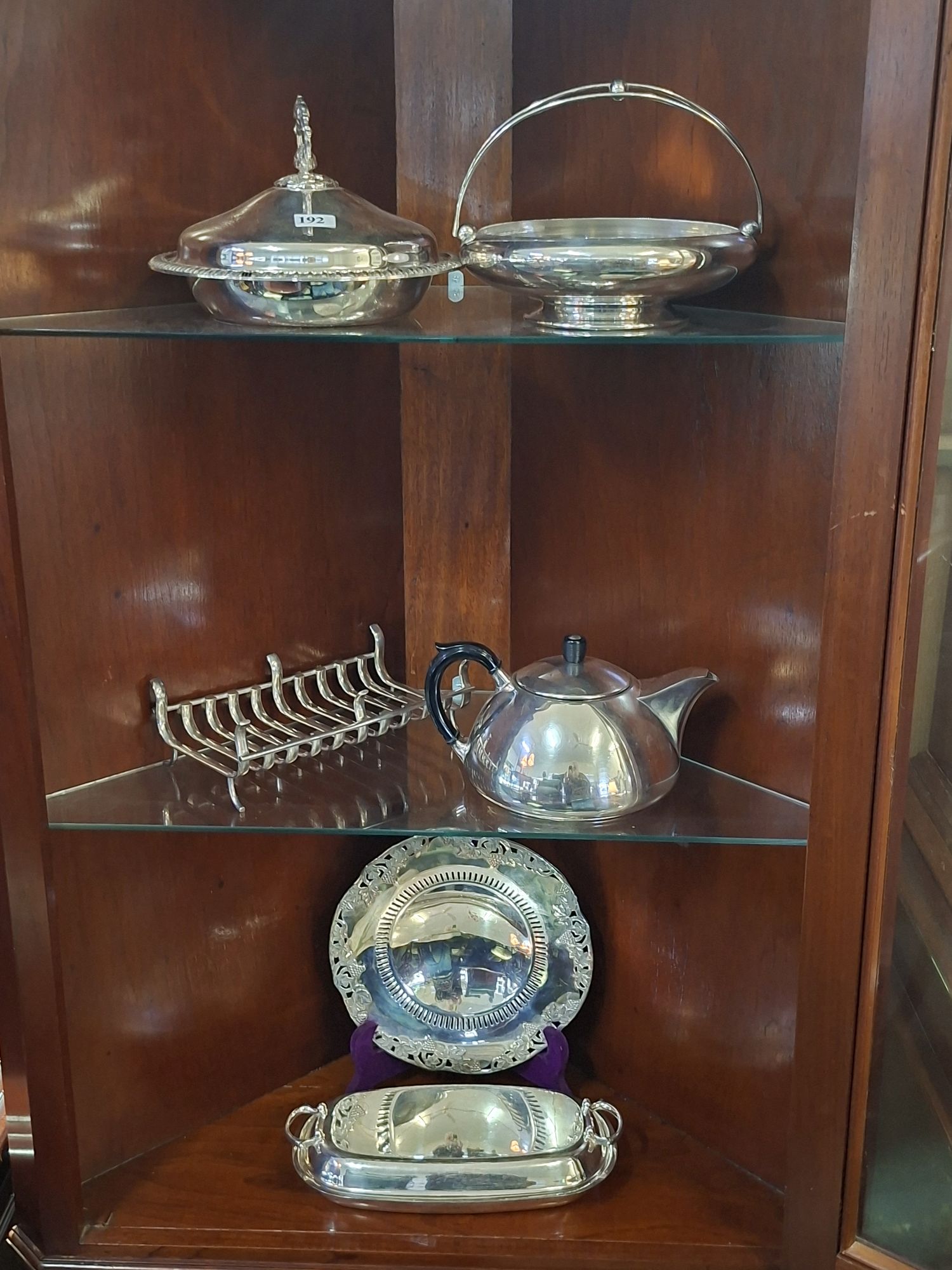 Silverplated Tureen And Modern Style Teapot