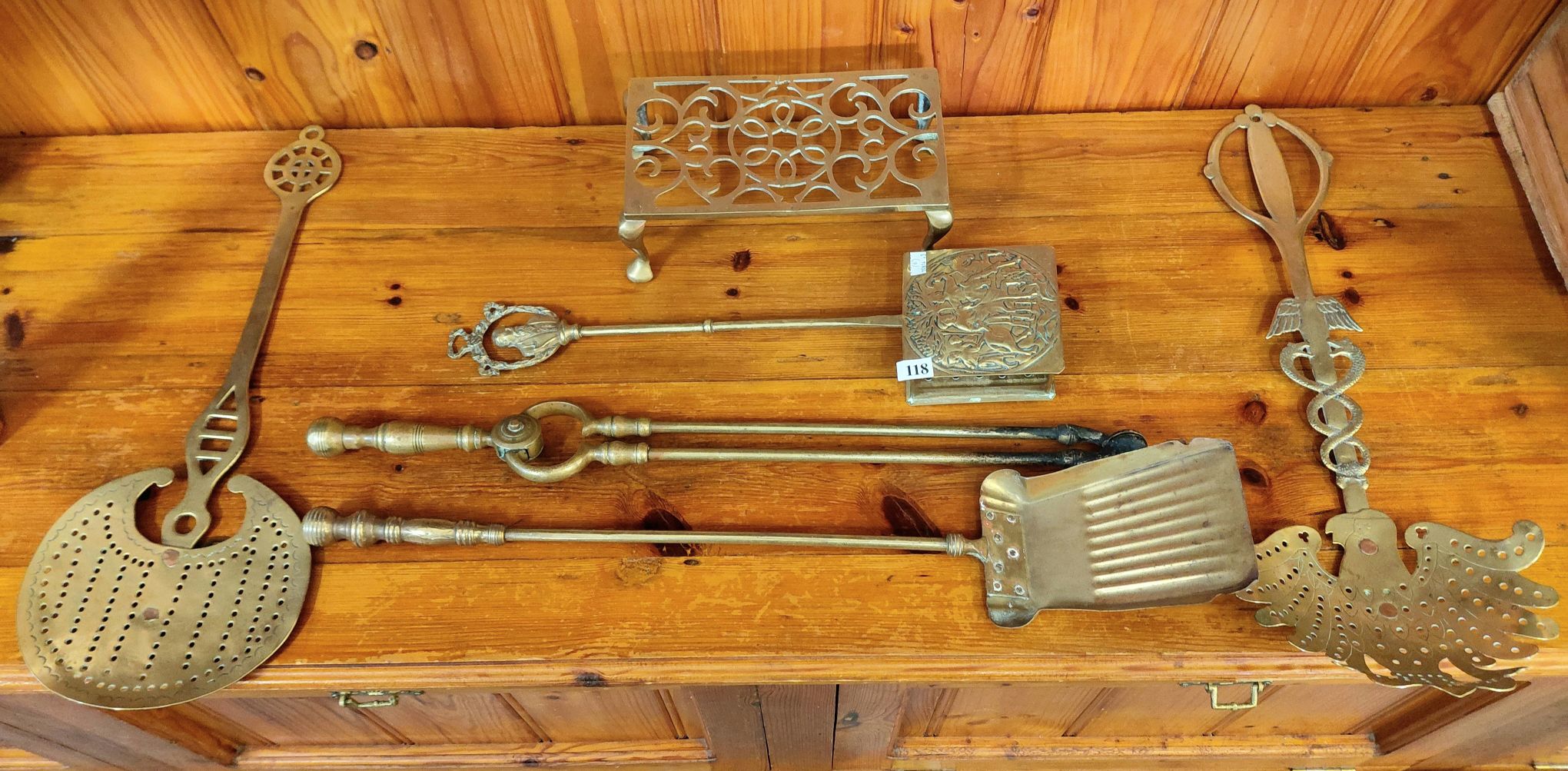 Collection Of Highly Ornate Brassware