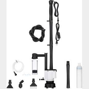 30W 480GPH AQQA FISH TANK CLEANER 8-IN-1 ELECTRIC AQUARIUM GRAVEL VACUUM CLEAN SEWAGE+WASH GRAVEL SAND+SUCTION STOOL+FILTER+WATER