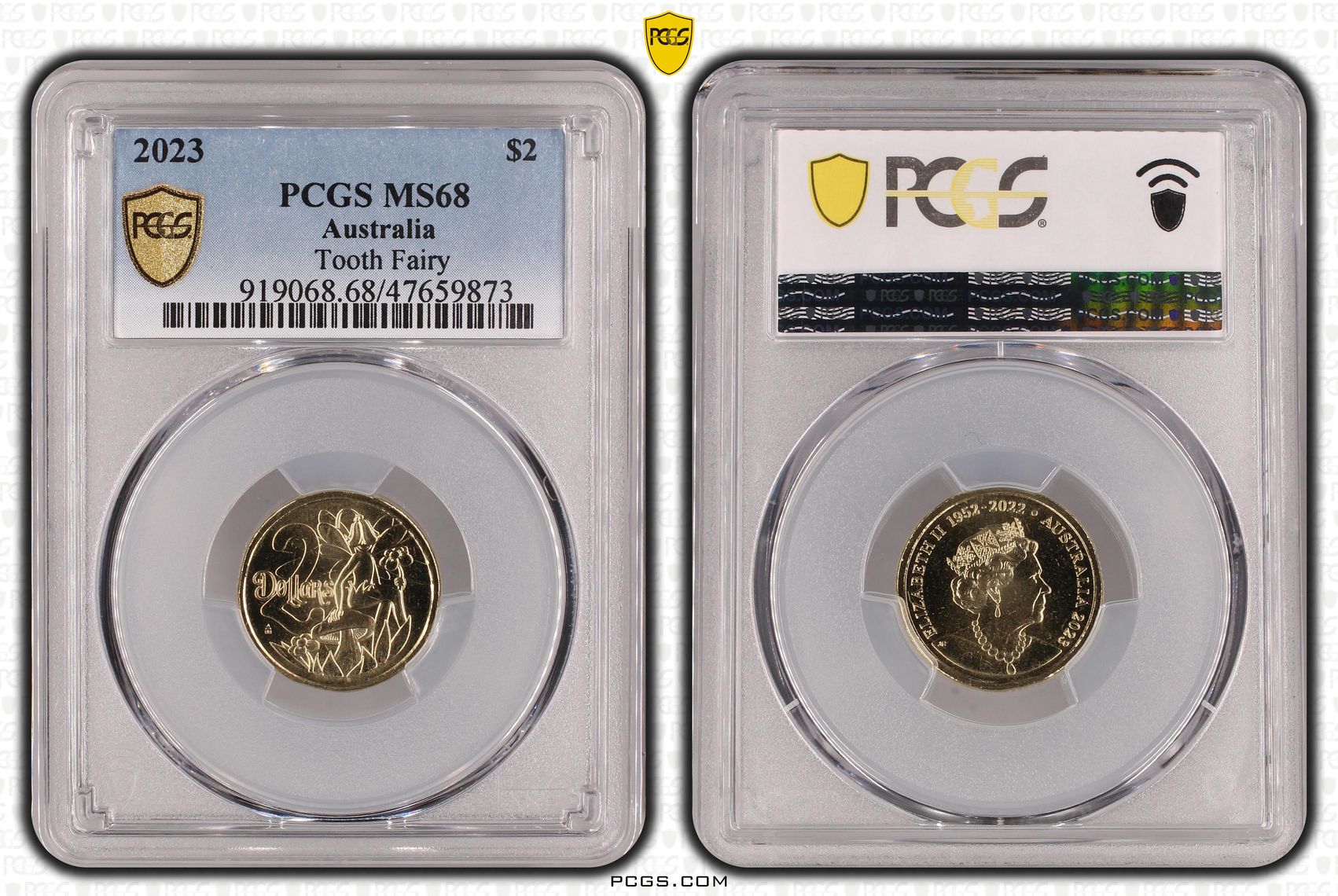 Elizabeth II, Tooth Fairy, Two Dollar, 2023, PCGS MS68
