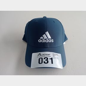 ADIDAS B-BALL EMBOSSED TRAINING CAP - BLUE/WHITE -
