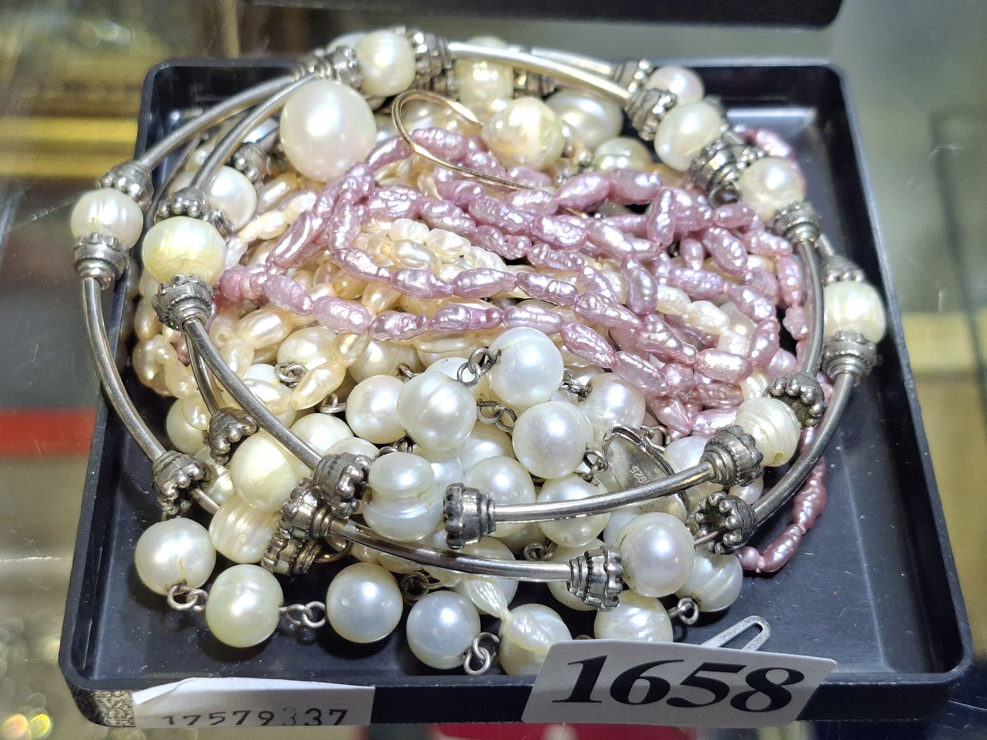 Pearl Necklaces, Bracelet And Spares