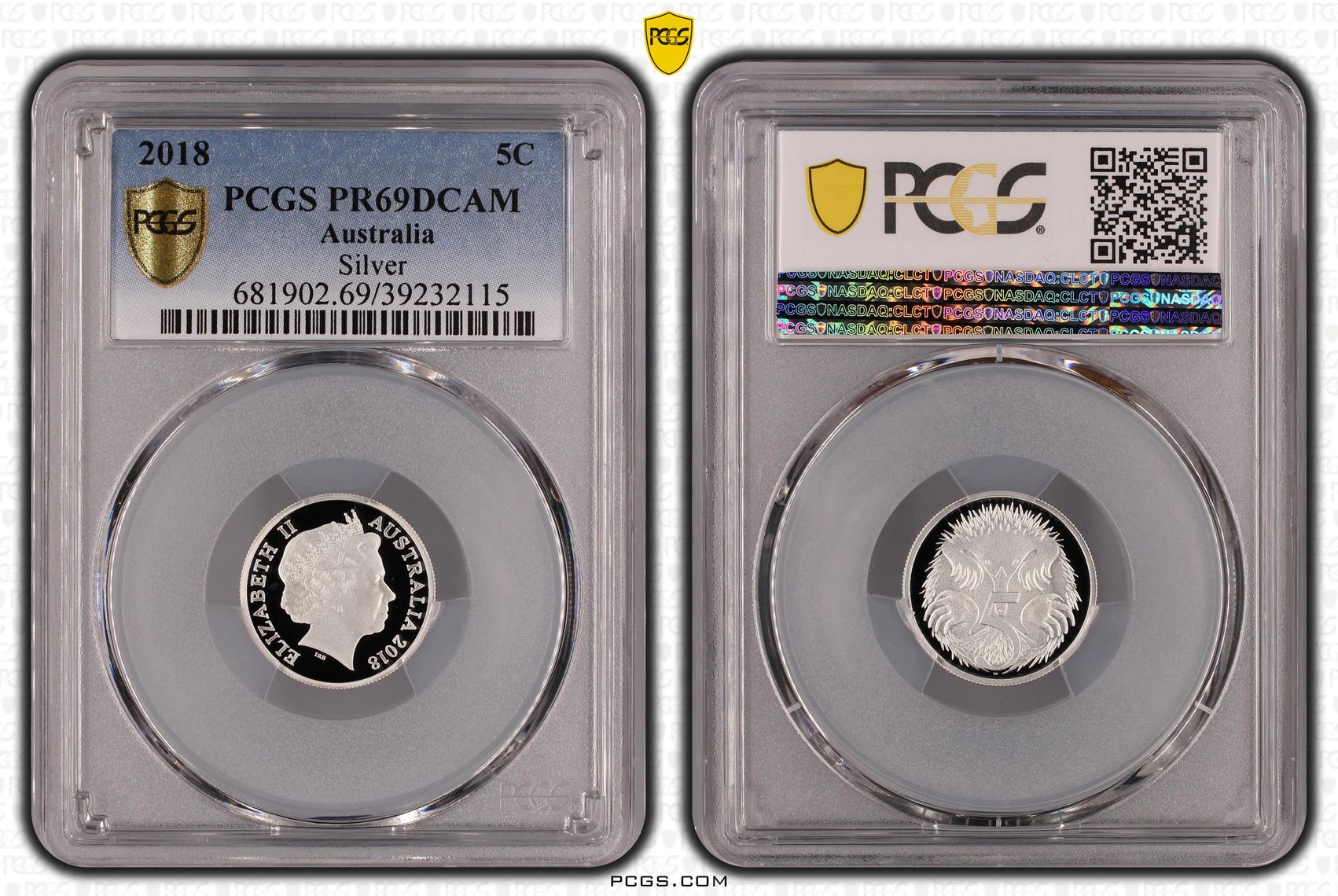Silver, Five Cent, 2018, PCGS PR69DCAM