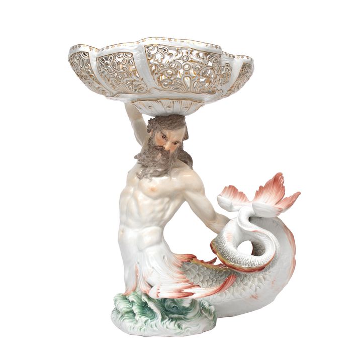 Patera z figurą Glaukosa, Meissen