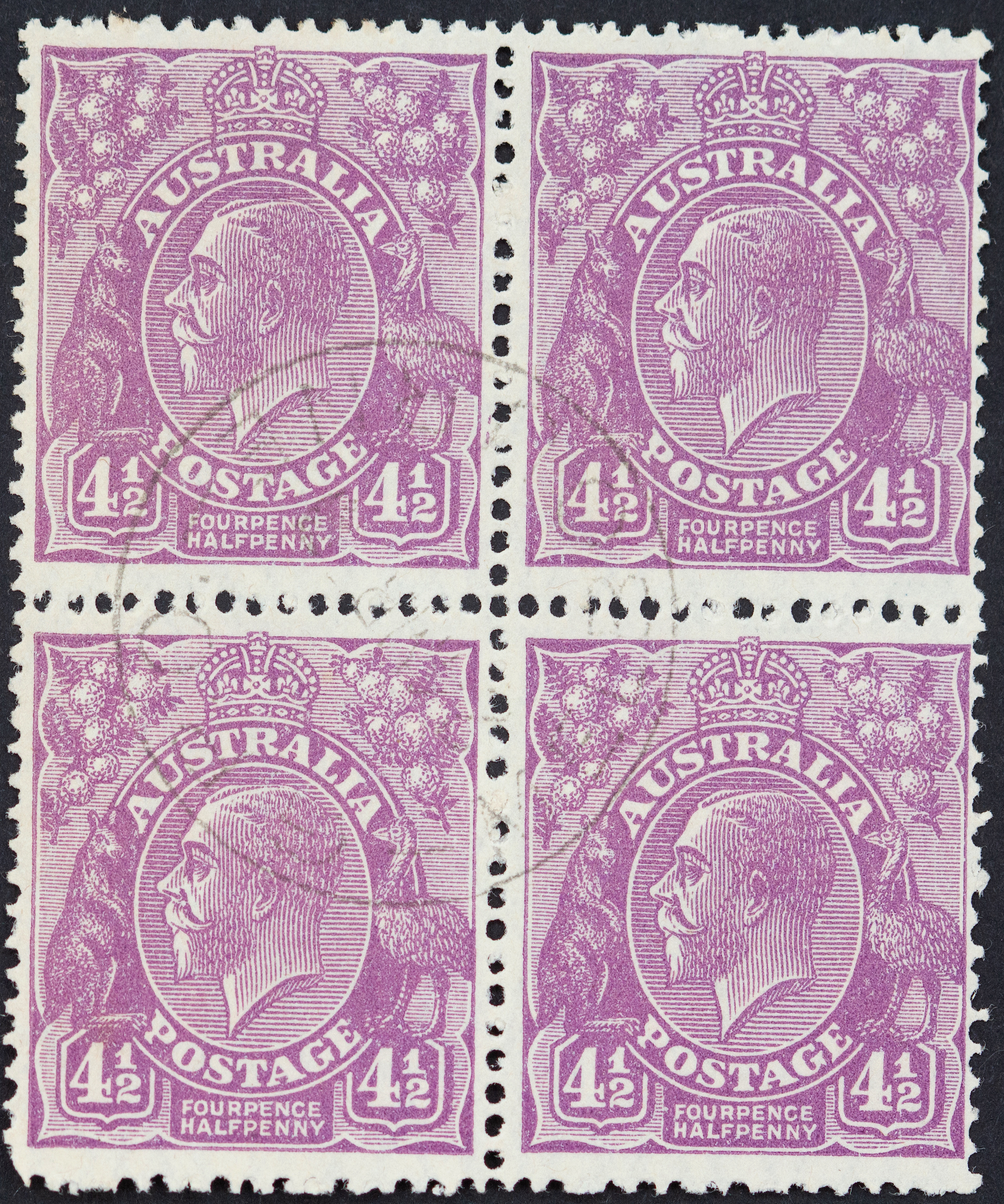 Group, Small Multiple Watermark, Fourpence Halfpenny, 1930, Fine