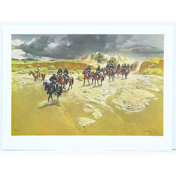 Frank McCarthy ''Distant Thunder'' S/N Print in Portfolio 22''x30''