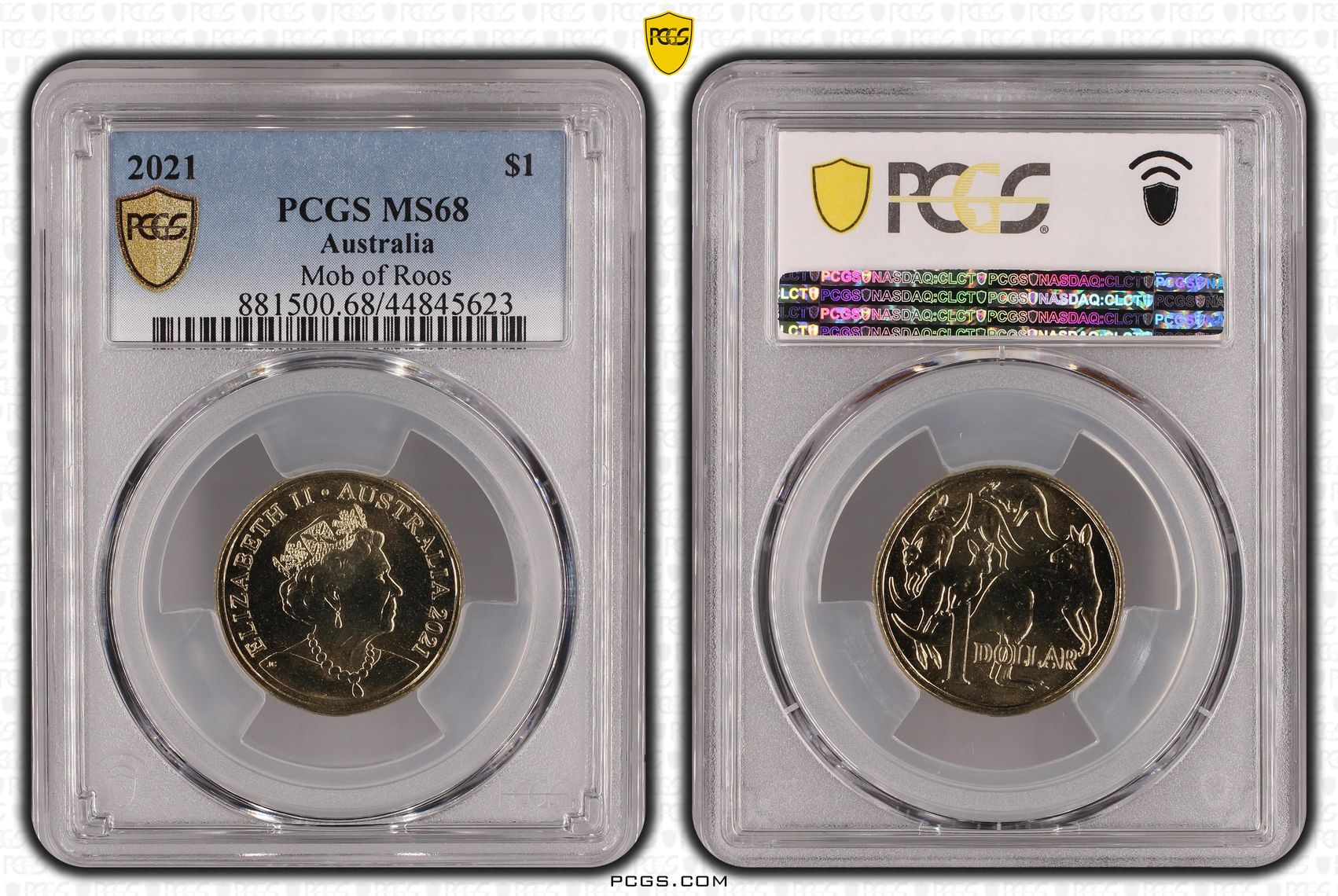 One Dollar, 2021, PCGS MS 68