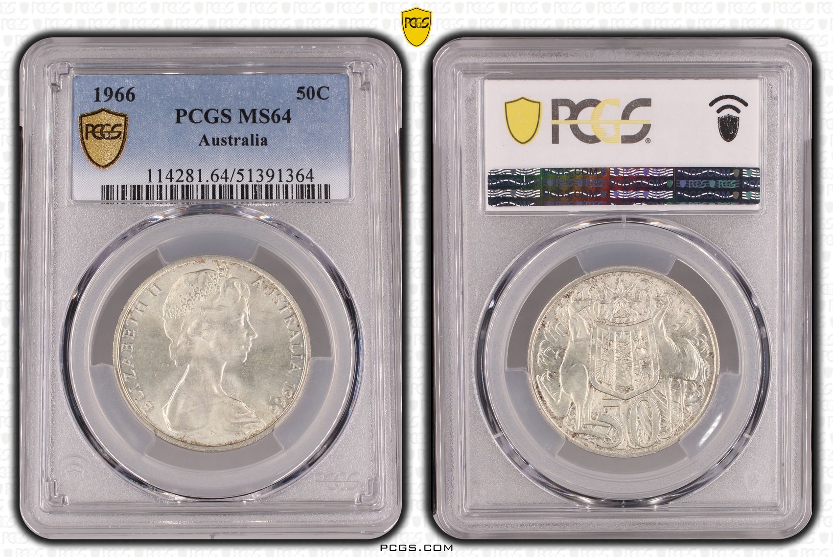 Fifty Cent, 1966, PCGS MS64