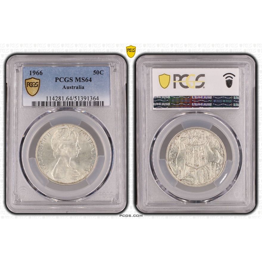 Fifty Cent, 1966, PCGS MS64