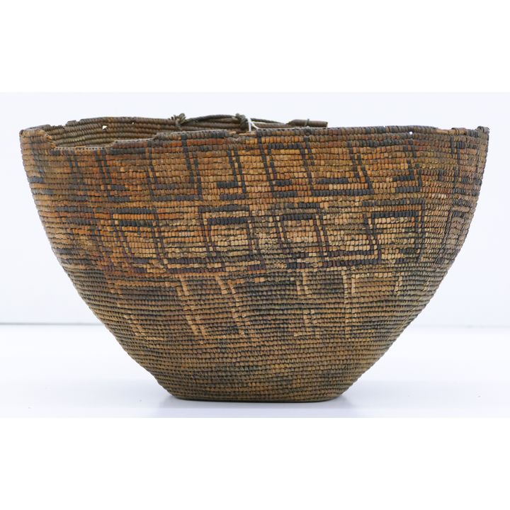 Antique Lillooet Indian Large Hard Basket