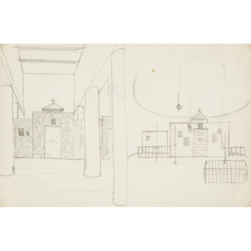 Jerzy Nowosielski | Cerkiew/ikonostas, 1950 r.