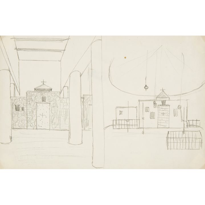 Jerzy Nowosielski | Cerkiew/ikonostas, 1950 r.