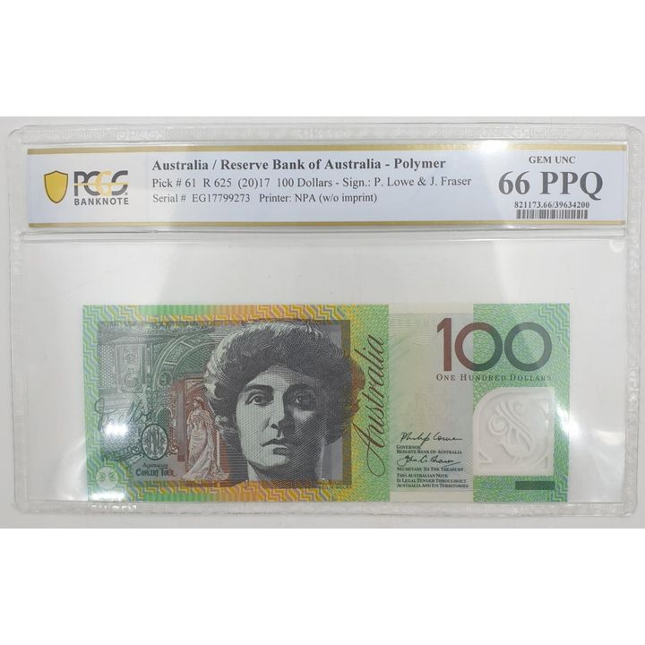 Graded L/F $100 Note - Gem Unc 66 PPQ