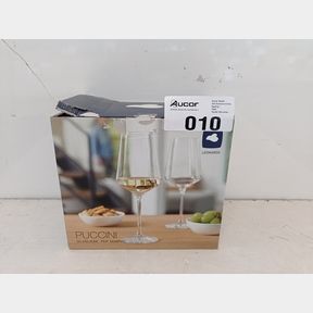 LEONARDO WHITE WINE GLASSES PUCCINI TEQTON GLASS 400ML SET OF 6 - LEONARDO GERMANY - GLASSWARE FOR EVERY OCCASION