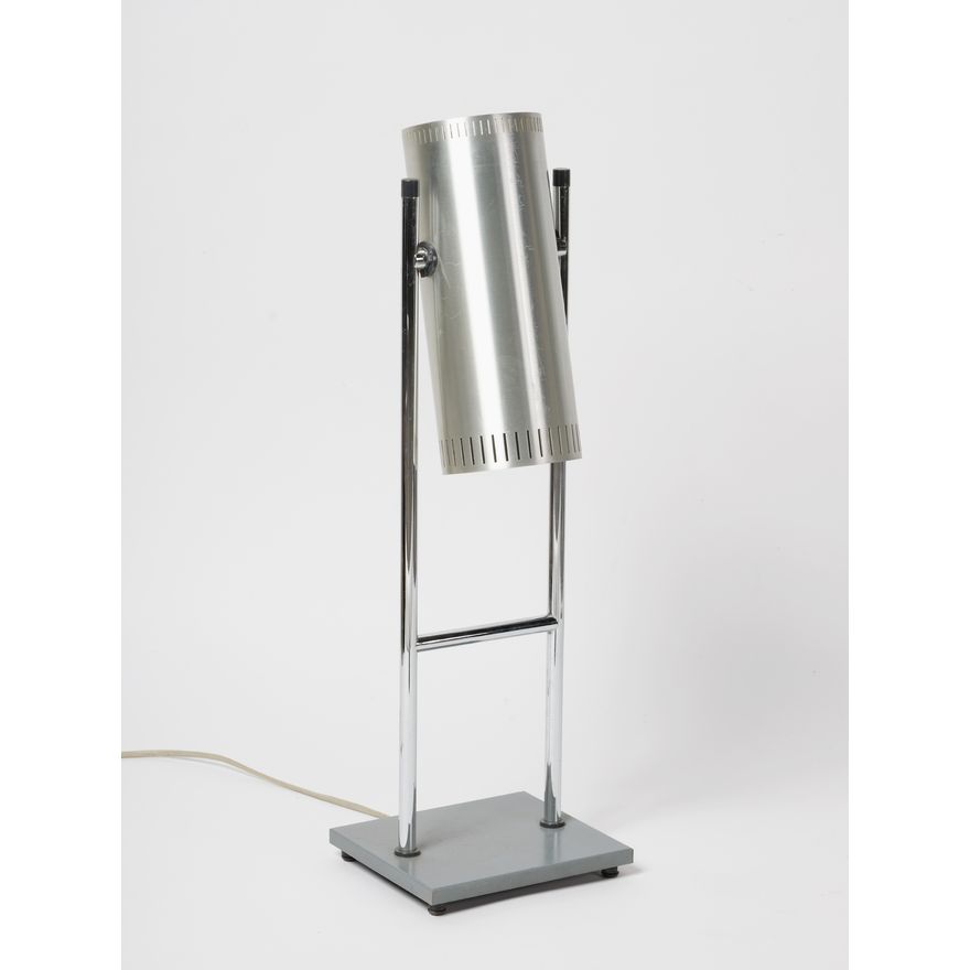 Jo Hammeborg for Fog and Morup, Denmark - A vintage 1960s anodized aluminium ‘Trombone’ desk lamp