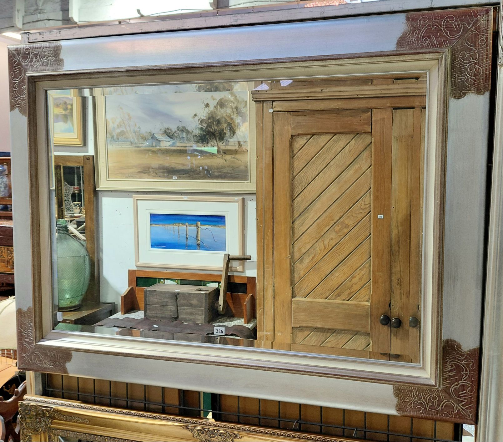 226 · LARGE WALL MIRROR