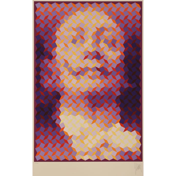 Jean-Pierre Yvarel ''Faces of Dali #6'' 1977 Serigraph