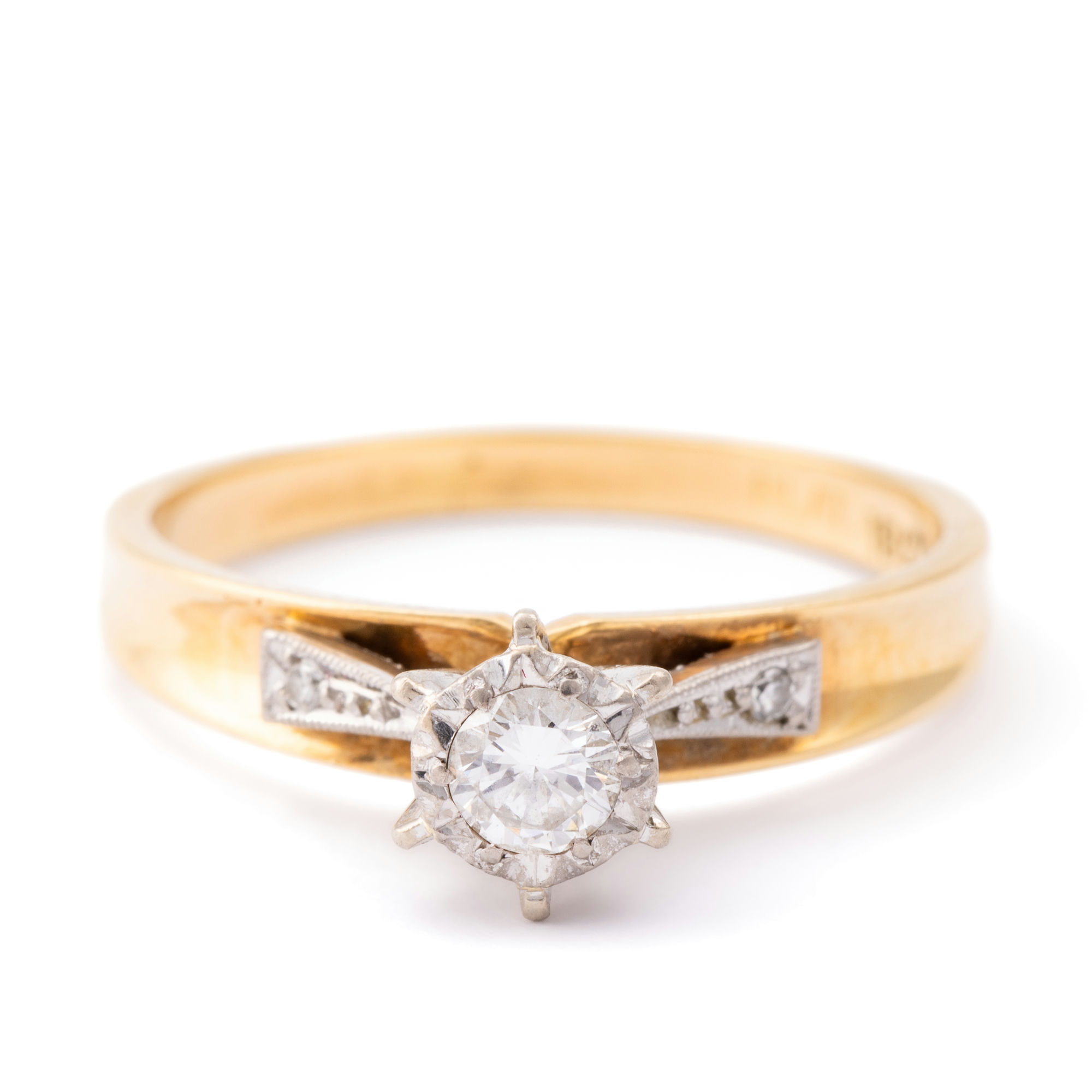 Vintage Diamond Ring 18ct Gold