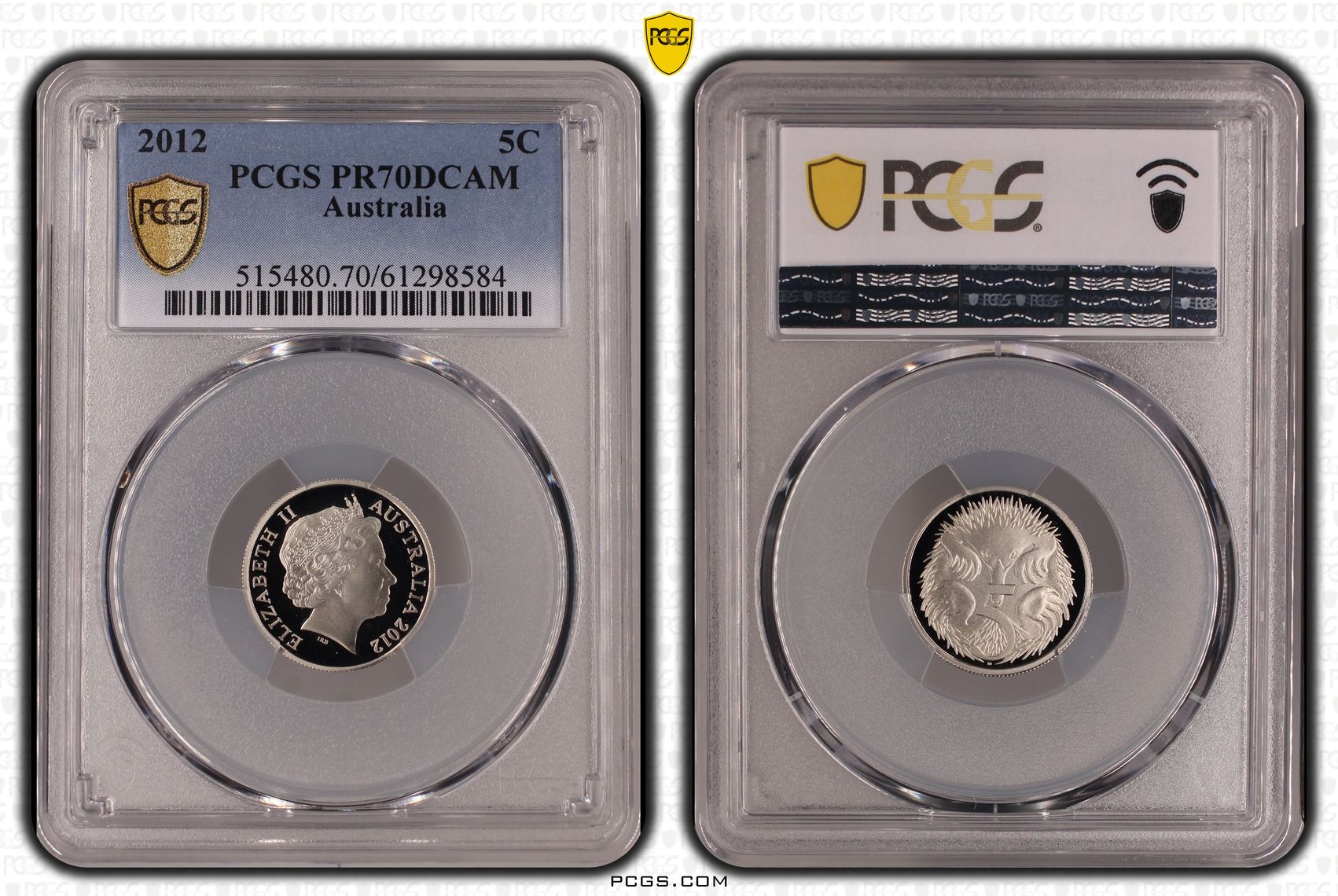 470 · Five Cent, 2012,  PR70DCAM