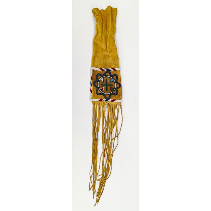 Old Plains Indian Beaded Leather Pipe Bag